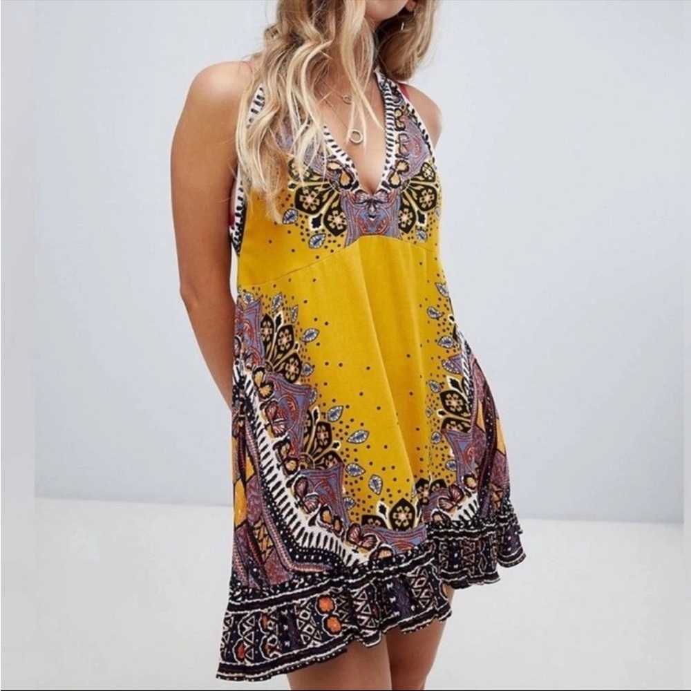 Free People Steal the Sun Printed tunic size Small